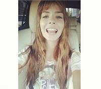 María Eugenia Suárez taking a selfie