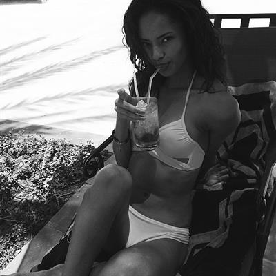 Malaika Firth in lingerie