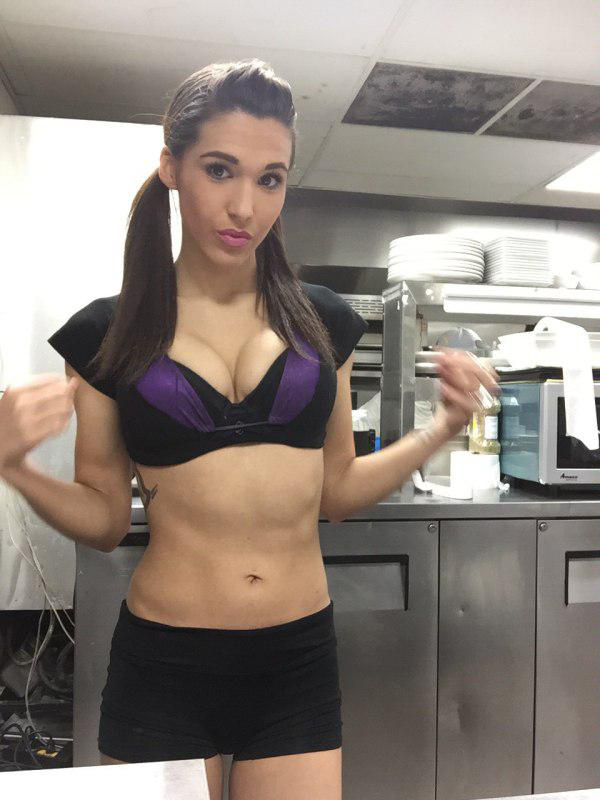 Anonymous in lingerie