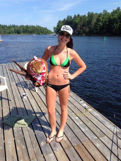 Anonymous in a bikini