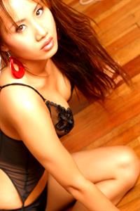 Kaila Yu in lingerie