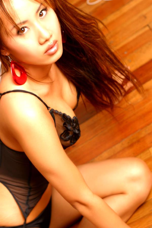 Kaila Yu in lingerie