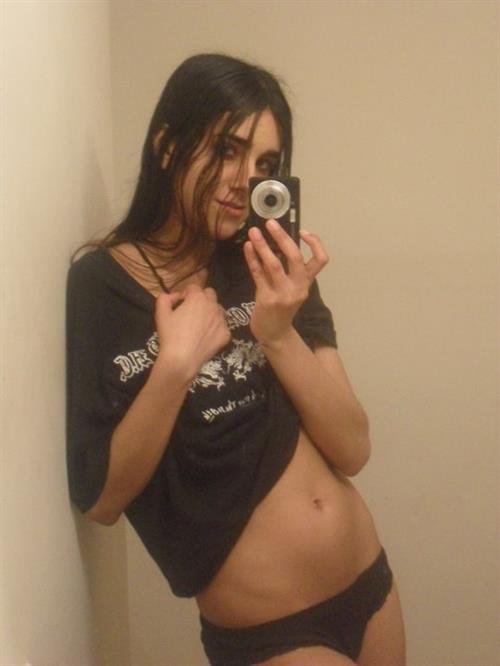 Anonymous in lingerie taking a selfie