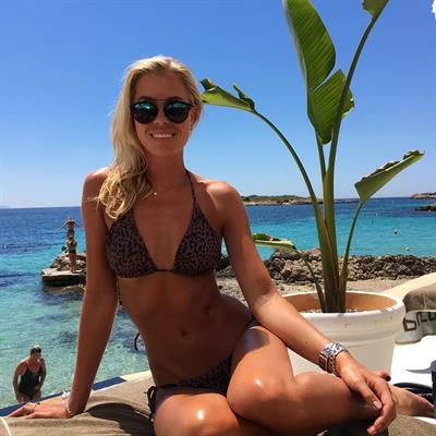 Victoria bath in a bikini