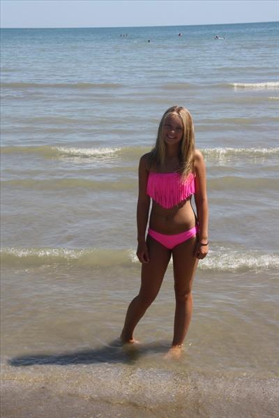 Anonymous in a bikini