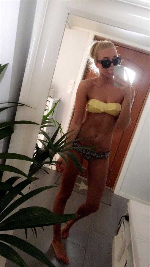 Anonymous in a bikini taking a selfie