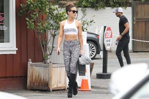 Kate Beckinsale sexy in a tank top and tights seen by paparazzi she has to be the hottest 45 year old.

