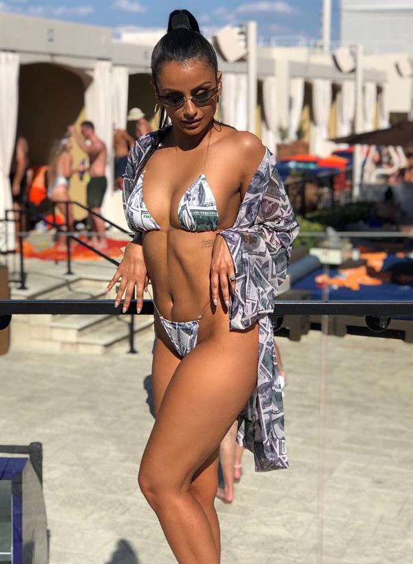 Nazanin Mandi in a bikini