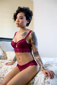 Honey Gold in lingerie