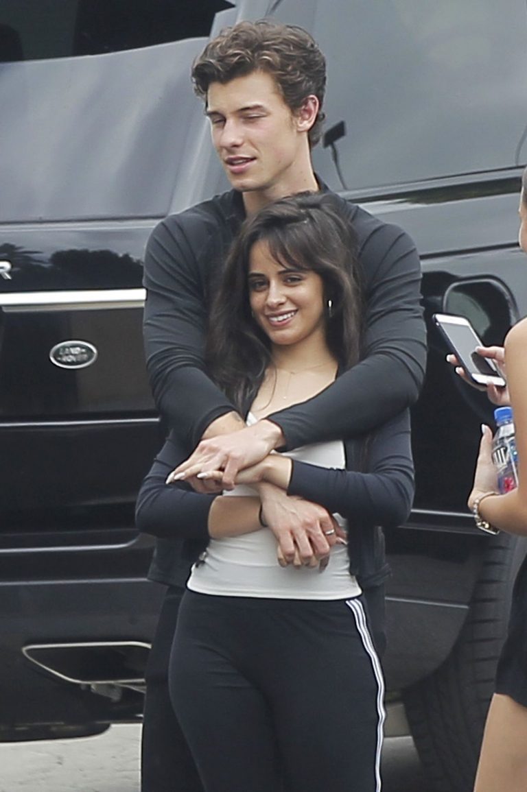 Camila Cabello Pictures Camila Cabello looking sexy seen in public with Shawn Mendes by paparazzi.