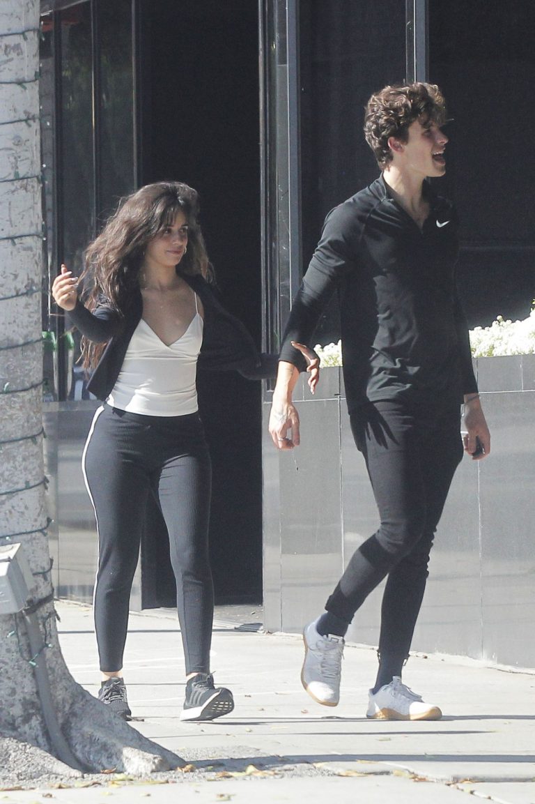 Camila Cabello Pictures Camila Cabello looking sexy seen in public with Shawn Mendes by paparazzi.