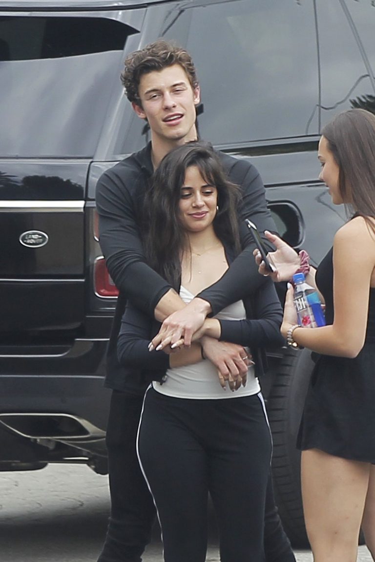 Camila Cabello Pictures Camila Cabello looking sexy seen in public with Shawn Mendes by paparazzi.