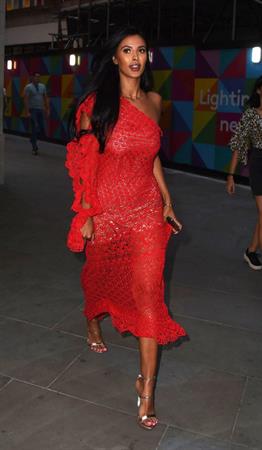 Maya Jama sexy ass in a see through dress seen by paparazzi.
















