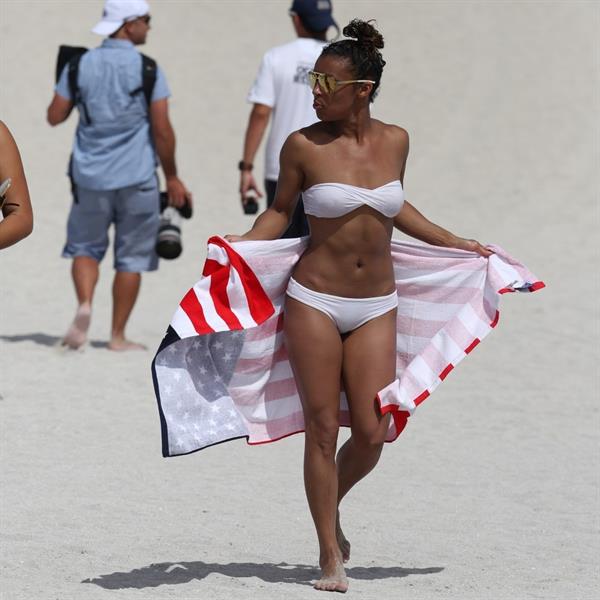 Melody Thornton in a bikini