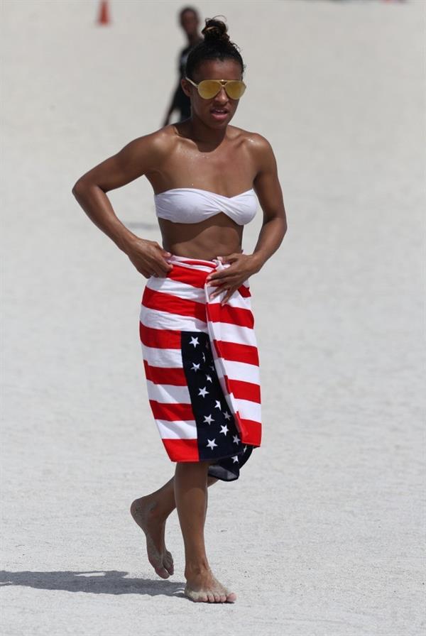 Melody Thornton in a bikini