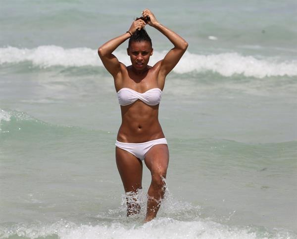 Melody Thornton in a bikini