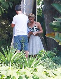 Jennifer Lawrence on Hunger Games set