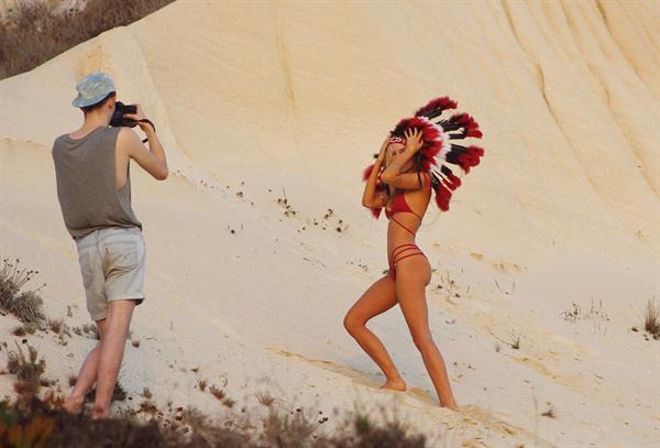 Kimberley Garner in a bikini