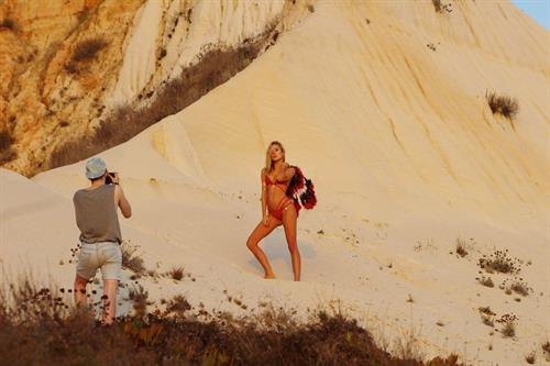 Kimberley Garner in a bikini