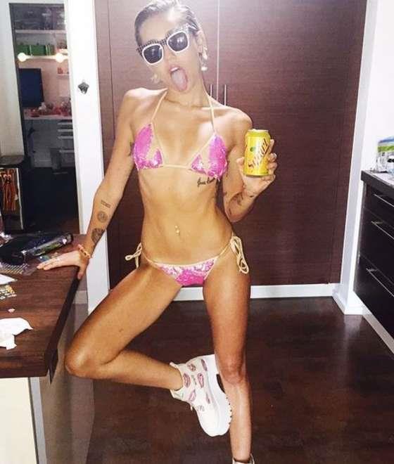 Miley Cyrus in a bikini