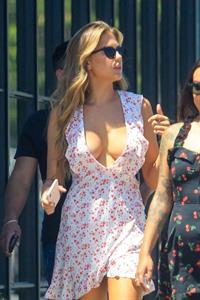 Kara Del Toro braless boobs in a dress seen by paparazzi showing nice cleavage.




















