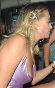 Georgia Harrison areola peek braless wardrobe malfunction showing some nice cleavage.







































