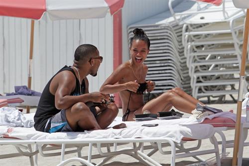 Karrueche Tran in a bikini