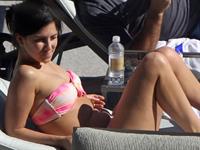 Hilaria Baldwin in a bikini