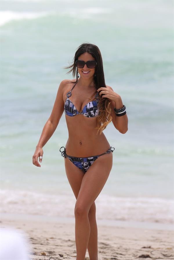 Claudia Romani in a bikini