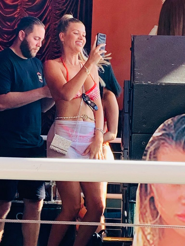 Sofia Richie Pictures Sofia Richie sexy in a bikini showing some nice cleavage seen by paparazzi celebrating her 21st birthday.