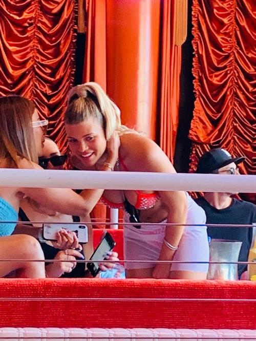 Sofia Richie Pictures Sofia Richie sexy in a bikini showing some nice cleavage seen by paparazzi celebrating her 21st birthday.