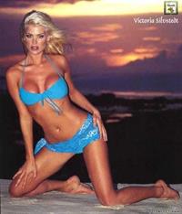 Victoria Silvstedt in a bikini