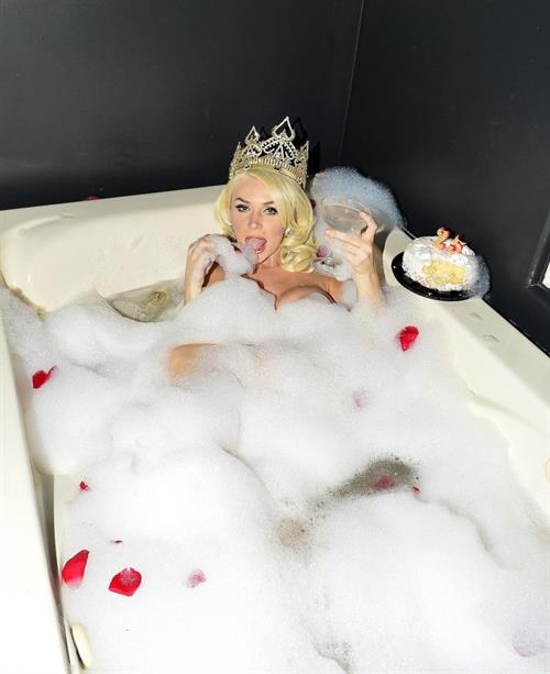 Courtney Stodden Pictures Courtney Stodden nude and sexy photo shoot in lingerie then naked in a bubble bath for the 25th birthday showing her boobs and a nip slip in her bra.
