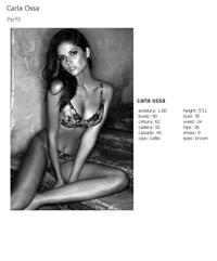 Carla Ossa in lingerie