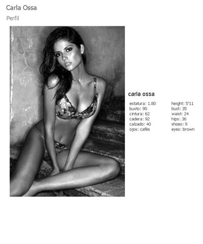 Carla Ossa in lingerie