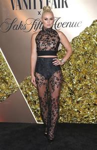 Lindsey Vonn braless boobs in a see through outfit showing off her tits.




















