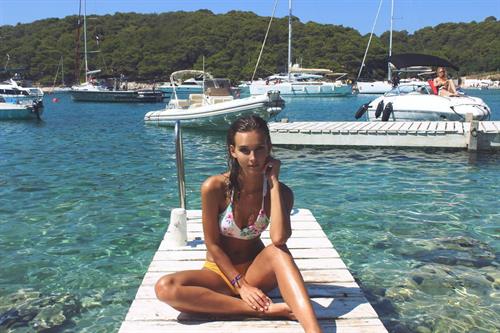 Rachel Cook in a bikini