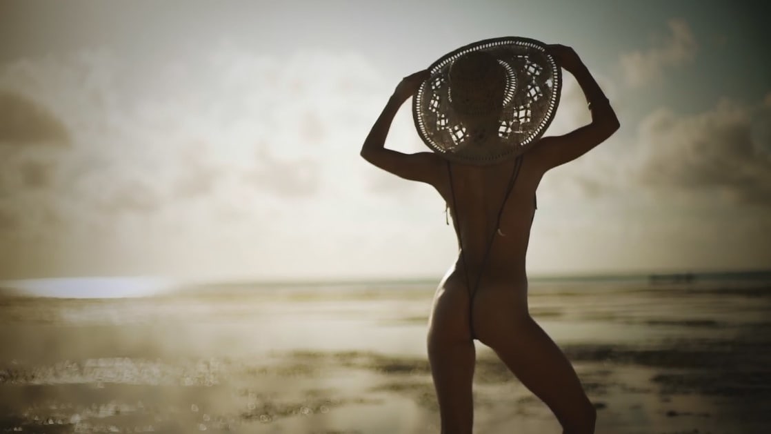 Nina Agdal in a bikini