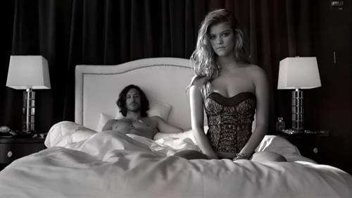 Nina Agdal in lingerie