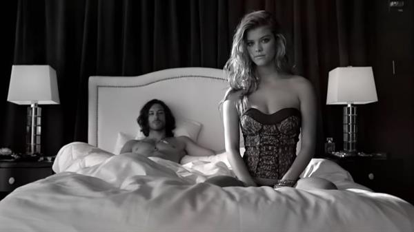 Nina Agdal in lingerie
