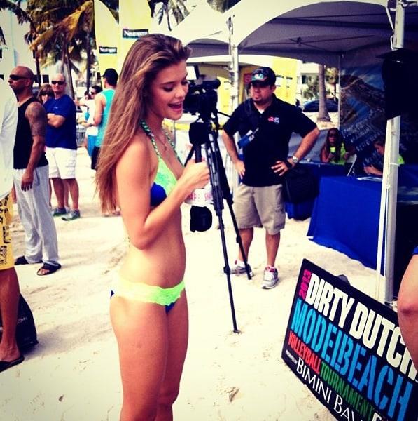 Nina Agdal in a bikini