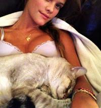 Nina Agdal in lingerie