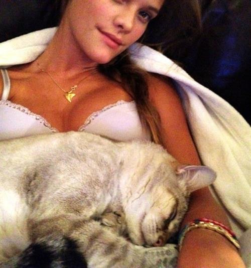 Nina Agdal in lingerie