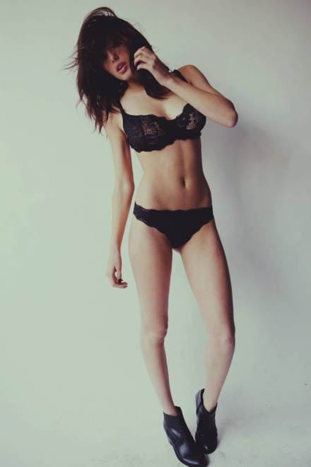 Denise Schaefer in lingerie