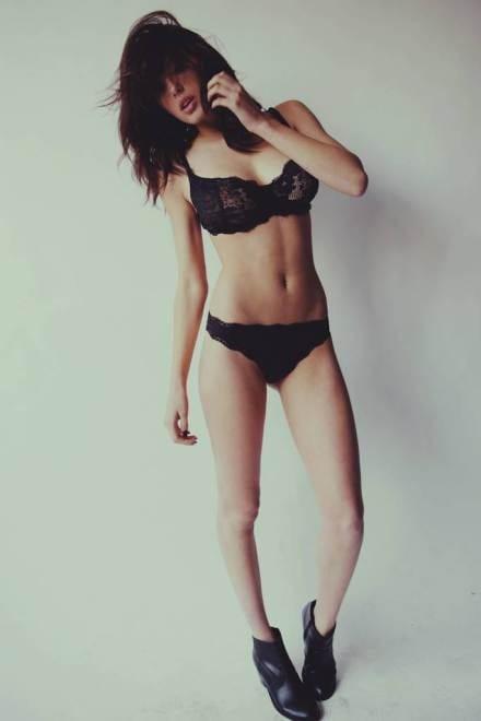 Denise Schaefer in lingerie