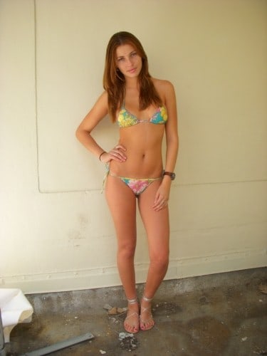 Simone Villas Boas in a bikini