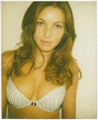 Simone Villas Boas in lingerie