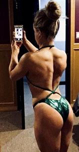 Ashlyn in a bikini taking a selfie and - ass