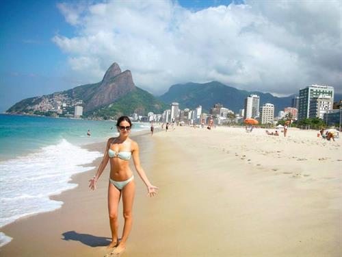 Camilla Belle in a bikini