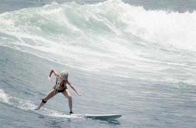 Lady Gaga in a bikini